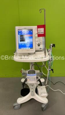 Philips Respironics V60 Plus Ventilator on Stand Software Version 3.00 - Total Power on Hours 2335 (Powers Up) *S/N 100342521*