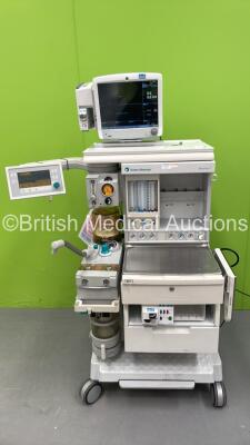 Datex-Ohmeda Aestiva/5 7900 CON Anaesthesia Machine with Datex-Ohmeda SmartVent 7900 Software Version 4.8, GE Carescape B650 Monitor with E-sCAiOV Module with Spirometry, GE Module Rack with GE E-CAiO Module with Water Trap, GE PRESTN Module, Bellows, Abs