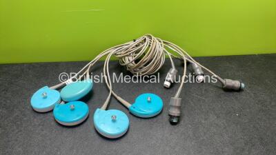 Job Lot of Transducer / Probes Including 3 x TOCO Transducer / Probes and 2 x US Transducer / Probes