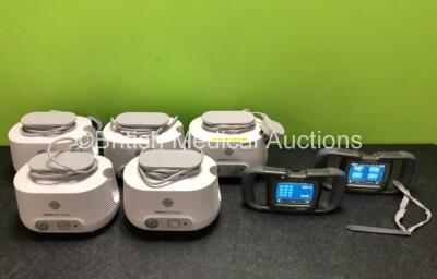 Job Lot Including 2 x Spiro.PD Spirometers and 5 x Pari Boy Classic Compressor Units (All Power Up) *SN 1950GY0089 / 1833GY0105 / 2Q22K05917 / 2Q21L09304 / 2Q22C05460 / 2Q22E04258 / 2Q22F01410*