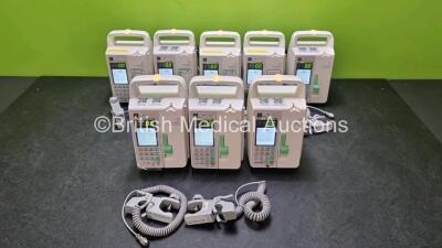 8 x Sino Medical SN-1800V Infusion Pumps *Mfd - 2020* (All Power Up) *SN 0496200519A04780 / 0496200519a04139 / 0486200519A04778 / 0496200525A05679 / 0496200420A01555 / 0496200526A06118 / 04967200519A04381 / 0496200519A046665*