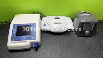 Mixed Lot Including 1 x B&D Electromedical Nippy 3+ Ventilator, 1 x Mediwatch Urodyn 1000 Printer and 1 x Fisher & Paykel ICON+ CPAP (All Power Up) *SN 20465, 2016-25750, 150914494817*