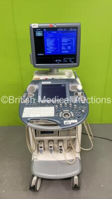 GE Voluson E8 Flat Screen Ultrasound Scanner *S/N D12225* **Mfd 06/2010** Software Version 10.0.4.3105 with 3 x Transducers / Probes (AB2-7-D Ref H48651MW *Mfd 10/2008* / RAB2-5-D Ref H48651MN *Mfd 10/2008* and RIC5-9-D Ref H48651MS *Mfd 06/2011*), Sony U