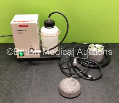 Olympus USW-1 Water Supply Unit for Ultrasonic Endoscope with Footswitch (Powers Up) *SN 1412770*