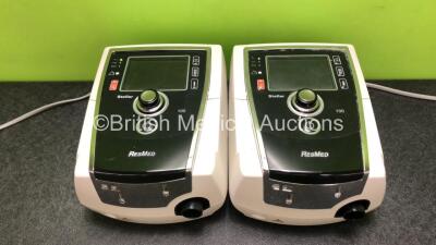 2 x Resmed Stellar 100 CPAP Units with 2 x Power Supplies (Both Draw Power) *SN 20132153516 / 22191035275*