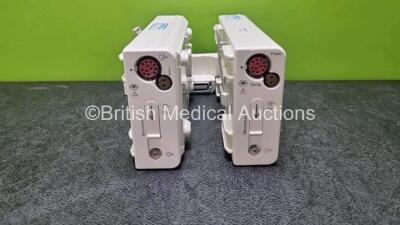 2 x Philips M3015A C06 CO2 Microstream Gas Modules with Press, Temp and CO2 Options *SN DE43532652 / DE43518602*