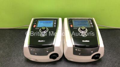 2 x Resmed Stellar 150 CPAP Units with 2 x Power Supplies (Both Power Up) *SN 22181374818 / 20112058340*