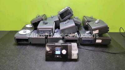 Job Lot Including 1 x ResMed Airsense 10 Autoset CPAP *Mfd 2020* (Powers Up with Stock Power Stock Power Not Included) and 16 x System one REMstar Heated Humidifiers