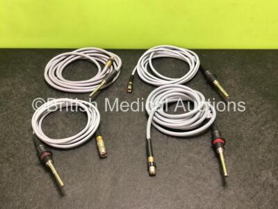 4 x Olympus Fibre Optic Light Source Cables