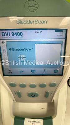 Verathon BVI 9400 Bladder Scanner Part No 0570-0190 with Transducer, 2 x Batteries and 1 x Charger (Powers Up) *S/N B412644* - 2