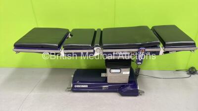 Eschmann T20-a Electric Operating Table with Cushions and Controller (Powers Up) *S/N T2AC-6A-2608*