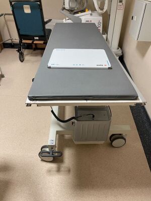 Agfa DX-D 600 X-ray Bucky Suite *Mfd - 2014* with Toshiba Rotanode (150kv) Tube *Mfd - 2021* Including Mobile Patient Table, 1 x Digital Detector + 2 x Batteries and charger, Wallstand, X-ray Overhead Bucky and 2021 Tube, X-ray Generator, Operator Monitor - 3