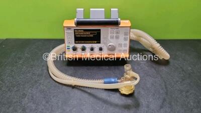 Drager Oxylog 3000 Transport Ventilator Software Version 01.24 with Hose and AC Power Supply (Powers Up)