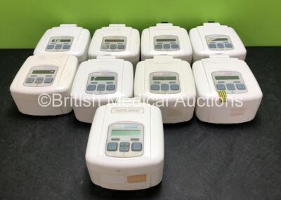 Job Lot Including 9 x DevilBiss Sleepcube CPAP Units (6 x Auto plus, 2 x Standard plus, 1 x Auto adjust)