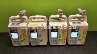 4 x Sino Medical SN-1800V Infusion Pumps *Mfd - 2020* (All Power Up) *SN 0496200513A02990 / 0496200513A02873 / 0496200420A01911 / 0496200519A04829*