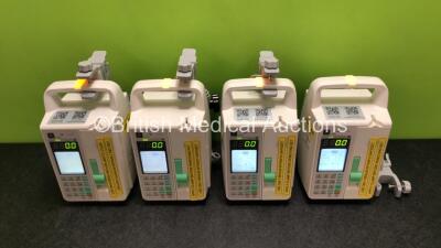 4 x Sino Medical SN-1800V Infusion Pumps *Mfd - 2020* (All Power Up) *SN 0496200525A05854 / 0496200420A01912 / 0496200525A05650 / 0496200525A05653*