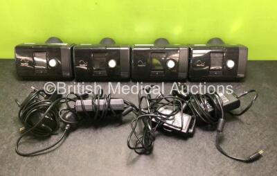 Job Lot Including 2 x ResMed AirSense 10 Autoset CPAP Units and 2 x ResMed AirSense 10 Elite CPAP Units with 4 x Power Supplies (