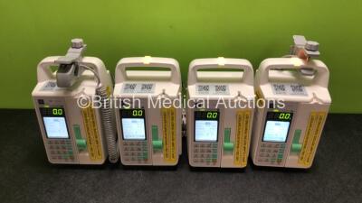 4 x Sino Medical SN-1800V Infusion Pumps *Mfd - 2020* (All Power Up) *SN 0496200519A03996 / 0496200519A04860 / 0496200525A05856 / 0496200519A04150*