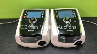 2 x Resmed Stellar 100 CPAP Units with 1 x Power Supply (Both Power Up) *SN 22181441257 / 20170551731*