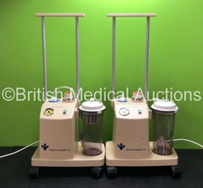 2 x Therapy Equipment Ltd Suction Units with Cups (Both Power Up) *SN 133484 / 130921*