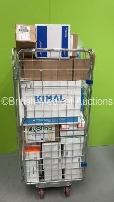 Cage of Mixed Consumables Including Slings, Gloves and Kimel Insertion Packs (Cage Not Included - Out of Date)