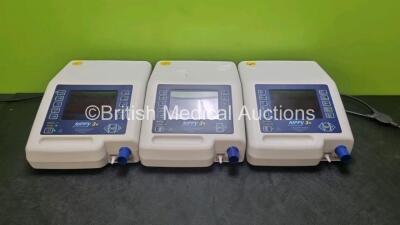 3 x B & D Electromedical Nippy 3+ Ventilators (All Power Up) *SN 201112837 / 201112499 / 201011200*