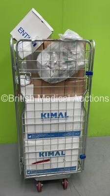 Cage of Mixed Consumables Including Oxygen Tubes, Nasogastric Feeding Tubes and Ethicon Sutures (Cage Not Included - Out of Date)