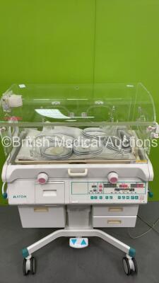 Atom V-2100G Infant Incubator with Mattress (Powers Up) - 3