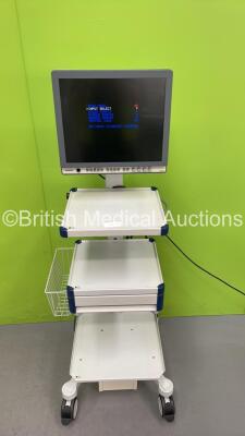 Olympus OEV191H Monitor on Stand (Powers Up) *S/N 7926091* - 2