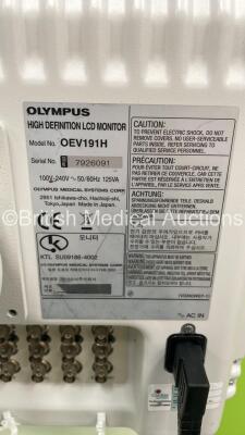 Olympus OEV191H Monitor on Stand (Powers Up) *S/N 7926091* - 8