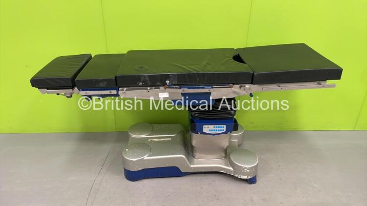 Maquet AlphaStar Electric Operating Table Model No 1133.12B3 with Cushions (Powers Up - Not All Buttons on Control Panel Working) *S/N 00786*