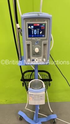 Carefusion Infant Flow SiPAP on Stand with Hoses and Fisher&Paykel MR850AEK Humidifier (Powers Up) *S/N BDN01305* - 3