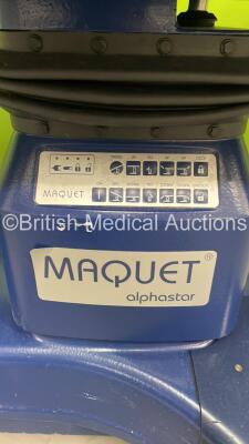 Maquet AlphaStar Electric Operating Table Model No 1132.01A3 with Controller and Cushions (Powers Up - Damage - See Pictures) *S/N 01008* - 10