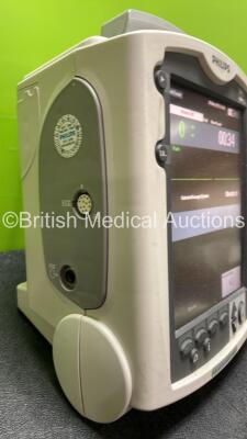 Philips MRx Defibrillator Including ECG and Printer Options with 1 x Paddle Lead, 1 x 50 Ohm Test Load, 1 x Philips M3539A Battery and 1 x Philips M3538A Module (Powers Up) *SN US00584769* - 3