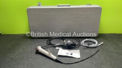 Karl Storz 11272 VN Video Cystoscope in Case with 1 x Karl Storz 495 NAC Fluid Light Cable - Engineer's Report : Optical System- Unable to Check, Angulation - No Fault Found, Insertion Tube - No Fault Found,