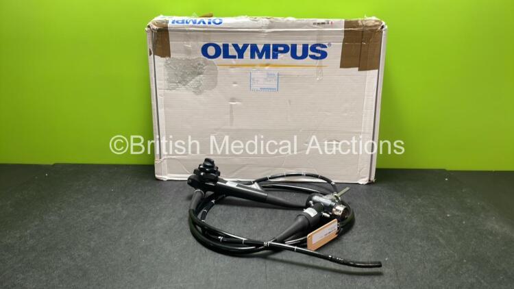 Olympus GIF-H260 Video Gastroscope in Case - Engineer's Report : Optical System - No Fault Found, Angulation - No Fault Found, Insertion Tube - No Fault Found, Light Transmission - No Fault Found, Channels - No Fault Found, Leak Check - Minor Leak from An