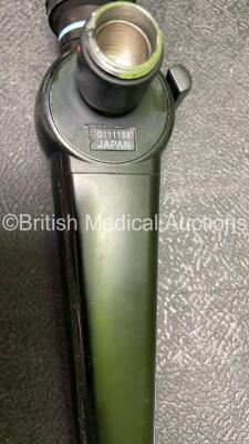 Pentax FNL-10RBS Pharyngoscope in Case - Engineer's Report : Optical System - No Fault Found, Angulation - No Fault Found, Insertion Tube - Badly Kinked, Light Transmission - No Fault Found, Leak Check - No Fault Found *G111158* - 4