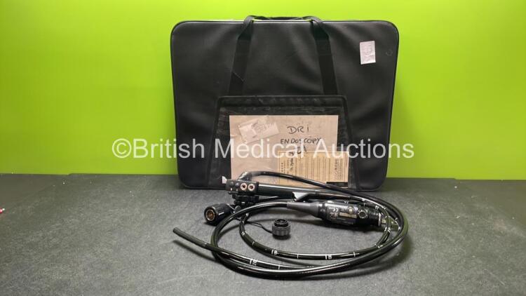 Fujinon EC-530LP Video Colonoscope in Case - Engineer's Report : Optical System - Intermittent Image, Angulation - No Fault Found, Insertion Tube - No Fault Found, Light Transmission - No Fault Found, Leak Check - No Fault Found *657K051*