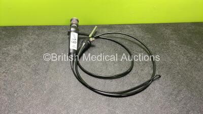 Pentax FNL-10RP3 Rhinolaryngoscope- Engineer's Report : Optical System - 1 Broken Fiber, Angulation - Bending Section Partially Seized, Insertion Tube - No Fault Found, Light Transmission - No Fault Found, Leak Check - No Fault Found *SN G117478*