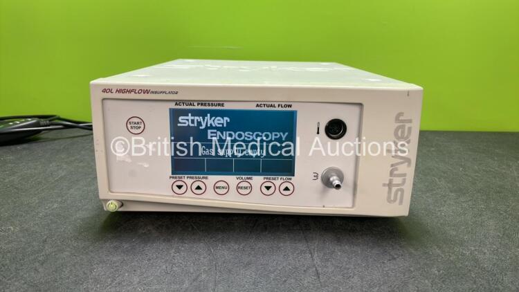 Stryker 40L High Flow Insufflator Unit (Powers Up)