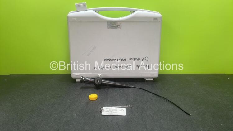 DP Medical TF-6 Flexible Endoscope in Carry Case - Engineer's Report : Optical System - Image Totally Obscured, Angulation - Seized , Insertion Tube - No Fault Found, Light Transmission -Excess Light Loss