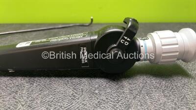 Pentax FNL-10RBS Laryngoscope with Mini Light Source - Engineer's Report : Optical System - 45 x Broken Fibers, Angulation - No Fault Found, Insertion Tube - Kinked, Light Transmission - No Fault Found, Leak Check - No Fault Found *G111178* - 2