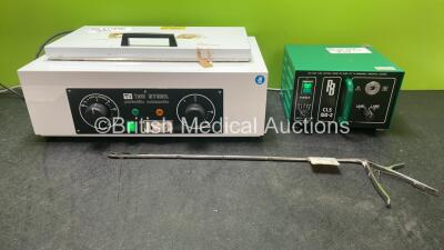 Mixed Lot Including 1 x TAU Steril Portable Automatic Sterilizer (Powers Up) 1 x CLS 150-2 Light Source (Powers Up with Strong Bulb) 1 x Surgical Cutting Grasper