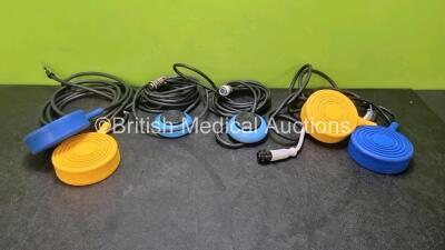 Job Lot of Footswitches Including 2 x Diathermy / Electrosurgical and 2 x Covidien Bipolar Footswitches