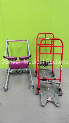 1 x Freeway A180 Patient Standing Aid and 2 x RoMedic ReTurn 7500 Stands