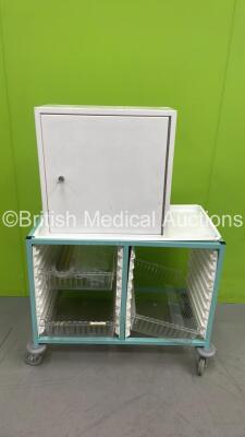 1 x Bristol Maid Trolley with Drawers and Lockable Cabinet with Key