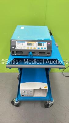 Valleylab Force FX-8CS Electrosurgical / Diathermy Unit with Dome Footswitch and Smoke Evacuator on Stand (Powers Up)