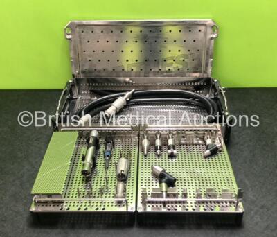 Job Lot Including 1 x Synthes 05.001.080 Air Pen Drive Handpiece, 1 x Synthes 05.001.082 Attachment, 1 x Synthes 05.001.045 Attachment, 1 x Synthes 05.001.030 Attachment, 1 x Synthes 05.001.039 Sagittal Saw Attachment, 1 x Synthes 05.001.037 Attachment, 1