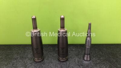 2 x Aesculap GD678 Microspeed Uni Handpieces with 1 x Aesculap GD450 M Attachment