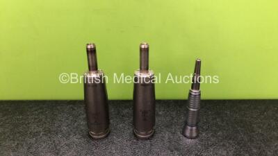 2 x Aesculap GD678 Microspeed Uni Handpieces with 1 x Aesculap GD450 M Attachment